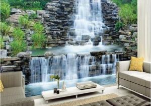 Golf Wall Mural Wallpaper 3d Water Flowing Waterfall Nature Wallpaper