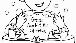 Good Manners Coloring Pages for Preschoolers Free Printable Coloring Page to Teach Kids About Hygiene Germs are