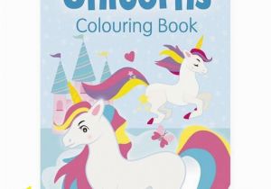 Goods and Services Coloring Pages Unicorns Colouring Book 1 Blue