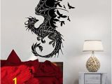 Gothic Wall Murals Vinyl Decal Wall Sticker Dragon Birds Fantasy Fairytale Gothic Decor