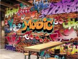 Graffiti Brick Wall Mural Custom Wall Mural 3d Embossed Brick Wallpaper Graffiti Art