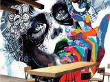 Graffiti Murals for Bedrooms Custom 3d Graffiti Wallpaper the Living Room Backdrop Room 3d Photo