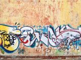 Graffiti Wall Mural Wallpaper Rustic Wall Graffiti Wallpaper Wall Mural In 2020