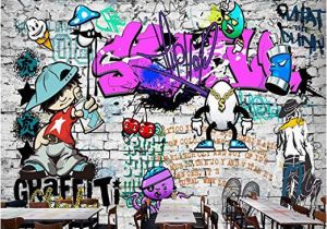 Graffiti Wall Murals for Bedrooms Afashiony Custom 3d Wall Mural Wallpaper Fashion Street Art