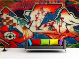 Graffiti Wall Murals for Bedrooms Red White and Blue Graffiti Mural Wallpaper