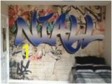 Graffiti Wall Murals Uk Custom Name Graffiti Wallpaper Mural toddler Nixon