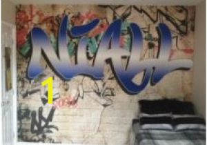 Graffiti Wall Murals Uk Custom Name Graffiti Wallpaper Mural toddler Nixon