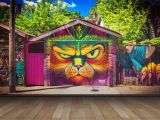 Graffiti Wall Murals Wallpaper Badass Pussy Mural