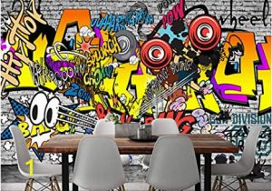 Graffiti Wall Murals Wallpaper Mbwlkj European and American Trend Graffiti Ktv Bar