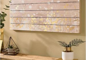 Graham and Brown Wall Murals Graham & Brown Metallic Meadow Print On Wood