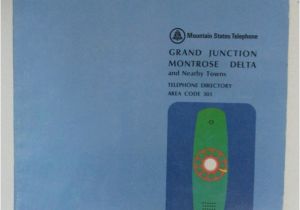 Grand Junction Colorado White Pages Directory 1968 Grand Junction Montrose Delta Telephone Directory
