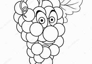 Grape Coloring Pages to Print Coloring Book Coloring Page Cartoon Grapes Character Happy