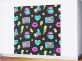 Graphic Design Wall Murals 80s Glam Wall Mural