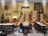 Graphic Design Wall Murals Rustic Graphic Design with Barrels Art Wall Murals Wallpaper