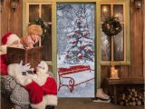 Graphic Murals for Walls Dlm2020 Snow Christmas Tree Door Wall Sticker Graphic Unique Mural Cosplay Gifts for Living Room Home Decoration Pvc Decal Paper Wn649d Nursery