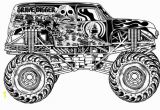 Grave Digger Monster Truck Coloring Pages Grave Digger Monster Truck