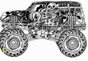 Grave Digger Monster Truck Coloring Pages Monster Truck Grave Digger Coloring Page Kids Play Color