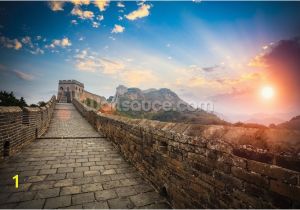 Great Wall Of China Mural Great Wall Of China Sunset Wallpaper Mural