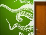 Green Monster Wall Mural Octopus Tentacle Wall Decal Inspiration Sea Monster Squid