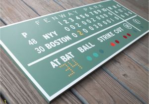 Green Monster Wall Mural Painted Fenway Green Monster Scoreboard Boston Red sox