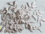 Grey Petals Wall Mural 3d Floral Wallpaper Embossed Cement Flower Wall Mural Modern