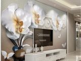 Grey Petals Wall Mural Beibehang Foto Papel De Parede Papel De Parede Personalizado