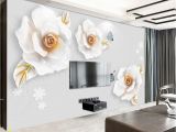 Grey Petals Wall Mural Fototapete Wand Weiß Und Tapete Nr Dec 5151 Uwalls