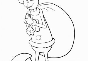 Grinch In Santa Suit Coloring Page the Grinch with T Bag Coloring Pages for You