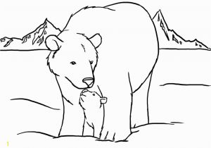 Grizzly Bear Coloring Pages Grizzly Bear Clipart Colouring Pencil and In Color Grizzly Bear