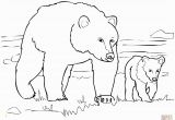 Grizzly Bear Coloring Pages Grizzly Bears Coloring Pages