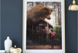 Grizzly Bear Wall Murals Big Bear forest Bear Print Bear Print Animal