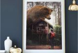 Grizzly Bear Wall Murals Big Bear forest Bear Print Bear Print Animal