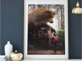 Grizzly Bear Wall Murals Big Bear forest Bear Print Bear Print Animal