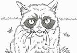 Grumpy Cat Coloring Pages Grumpy Cat Drawing at Getdrawings