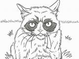 Grumpy Cat Coloring Pages Grumpy Cat Drawing at Getdrawings