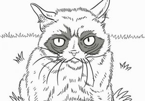 Grumpy Cat Coloring Pages Grumpy Cat Drawing at Getdrawings