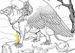 Gryphon Coloring Pages 88 Best Grownup Coloring Book Images