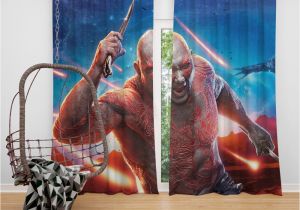 Guardians Of the Galaxy Wall Mural Guardians Of the Galaxy Vol 2 Movie Drax the Destroyer Window Curtain