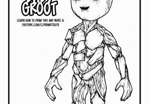 Guardians the Galaxy Groot Coloring Pages Baby Groot Guardians Of the Galaxy Vol 2 Drawing