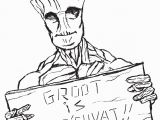Guardians the Galaxy Groot Coloring Pages Groot Coloring Pages at Getcolorings