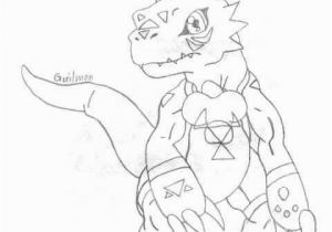 Guilmon Coloring Pages Digimon Fan Art Page 27