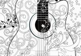 Guitar Player Coloring Page Coloring Poster Printable Music Coloring Poster Instant Download