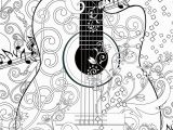 Guitar Player Coloring Page Coloring Poster Printable Music Coloring Poster Instant Download