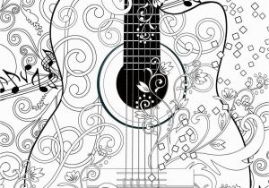 Guitar Player Coloring Page Coloring Poster Printable Music Coloring Poster Instant Download