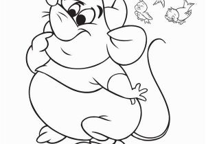 Gus Gus Cinderella Coloring Pages Cinderella Mice and Bird Coloring Page Gus Gus