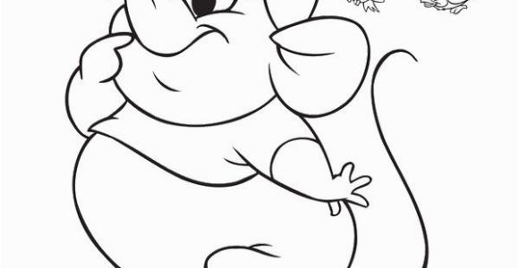 Gus Gus Cinderella Coloring Pages Cinderella Mice and Bird Coloring Page Gus Gus