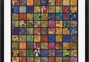 Gustav Klimt Wall Murals Amazon Klimt Squares by Gustav Klimt Framed Art Print