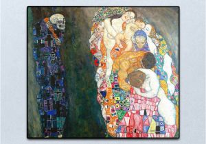 Gustav Klimt Wall Murals Death and Life Vintage Gustav Klimt Painting