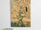Gustav Klimt Wall Murals Leinwandbild Gustav Klimt Kunstdruck Der Lebensbaum Hoch
