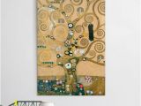 Gustav Klimt Wall Murals Leinwandbild Gustav Klimt Kunstdruck Der Lebensbaum Hoch